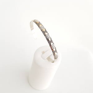 Silver and Gold Flexible Bracelet - Idee D'Arte Positano