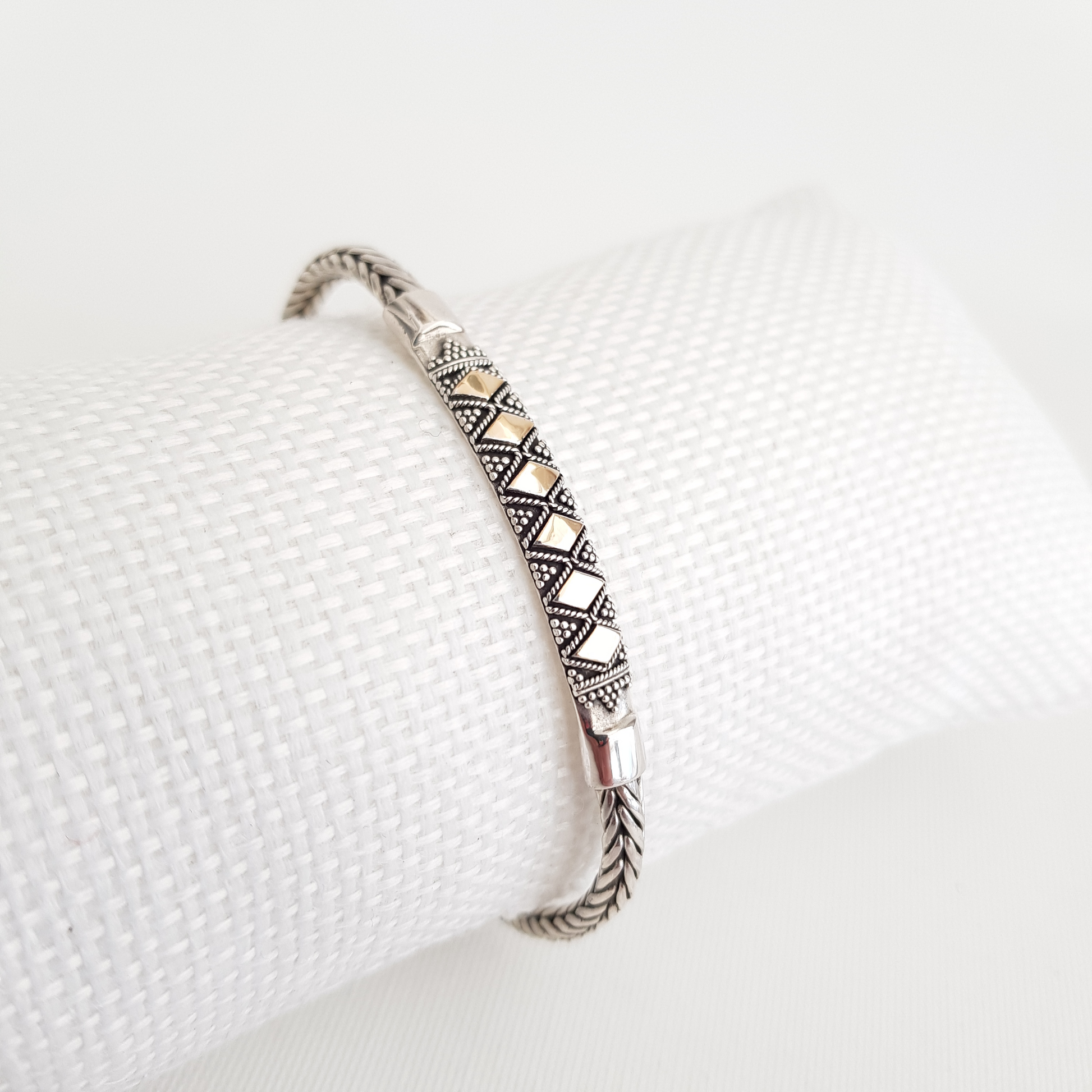 Silver and Gold Bracelet - Idee D'Arte Positano
