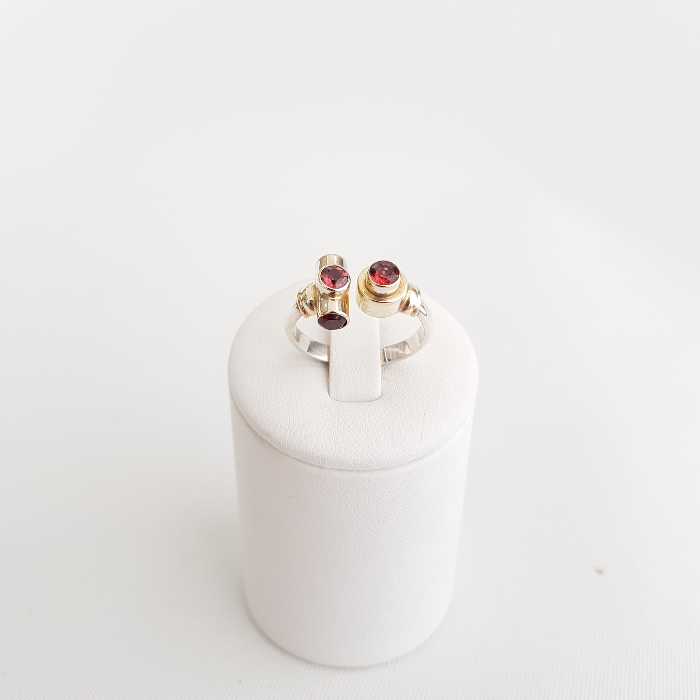 Double Garnet Ring - Idee D'Arte Positano