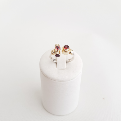 Double Garnet Ring - Idee D'Arte Positano