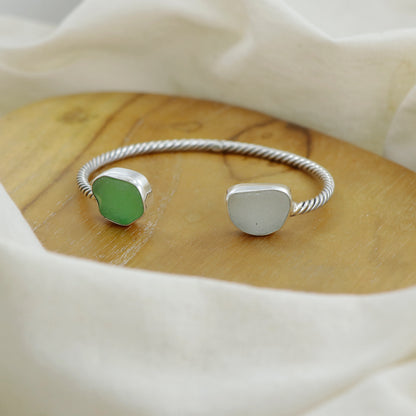 Bangle Sea Glass Bracelet - Idee D'Arte Positano