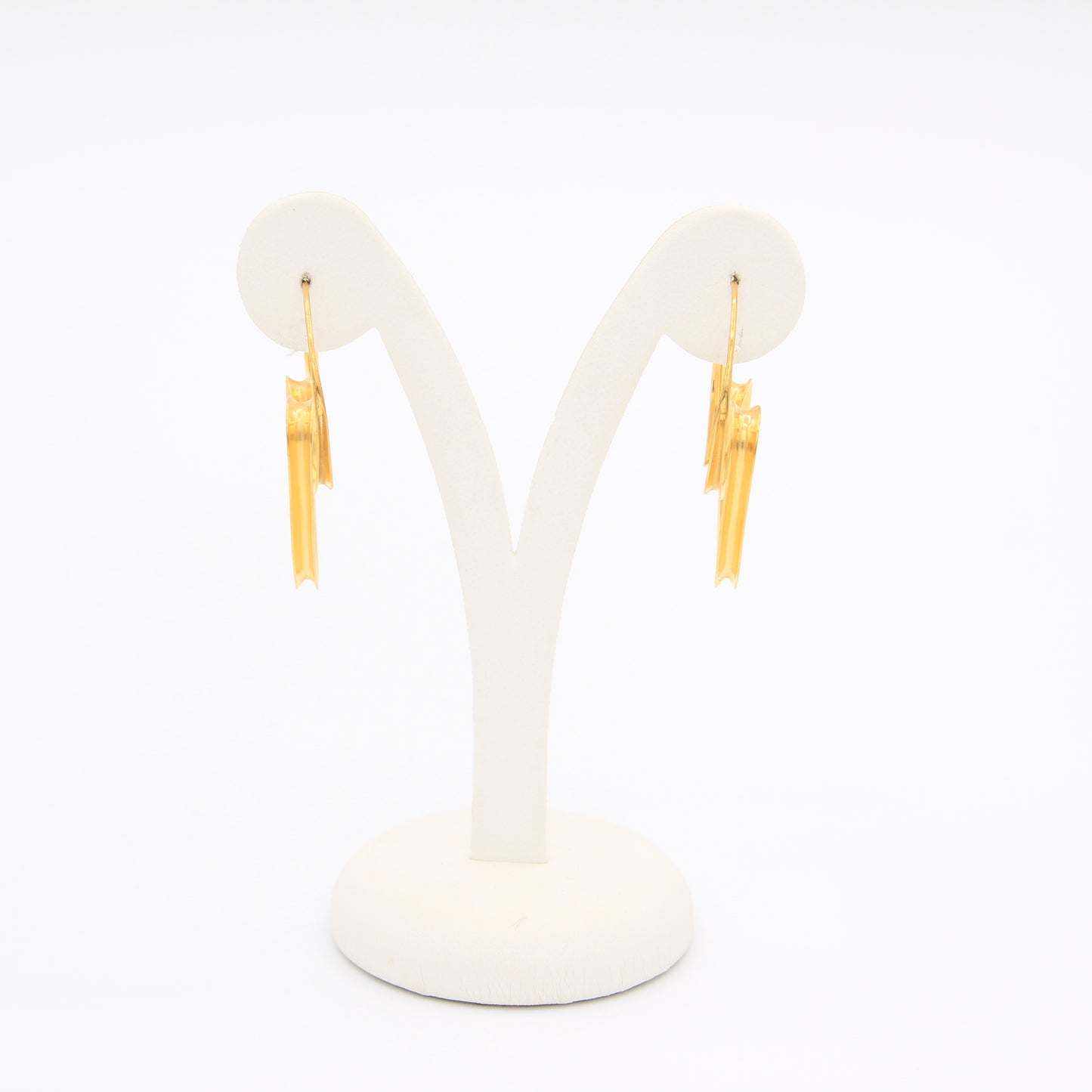 Silver Twisted Circle earrings - Idee D'Arte Positano