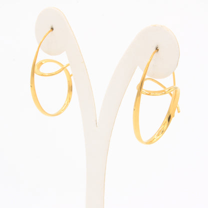 Golden Planet Earrings - Idee D'Arte Positano