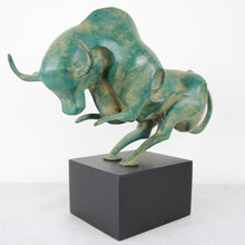 Load image into Gallery viewer, Green Abstract Bull
