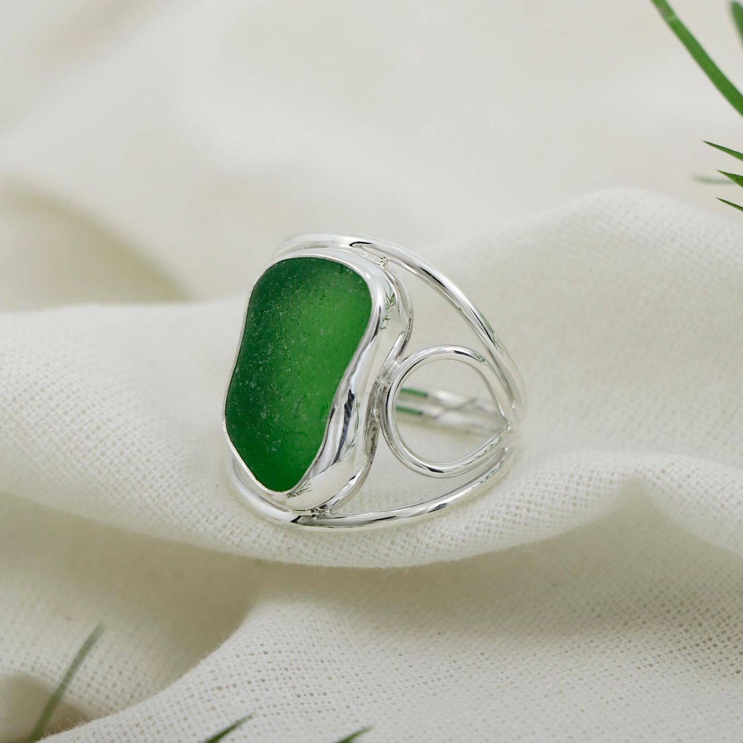 Stain Sea Glass Ring - Idee D'Arte Positano