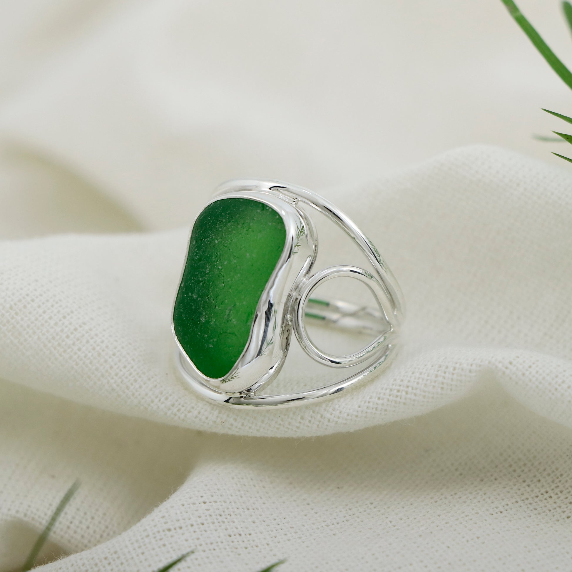 Stain Sea Glass Ring - Idee D'Arte Positano