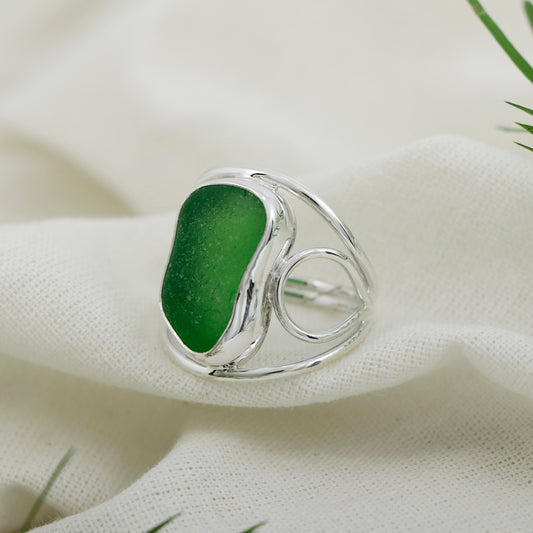 Stain Sea Glass Ring - Idee D'Arte Positano