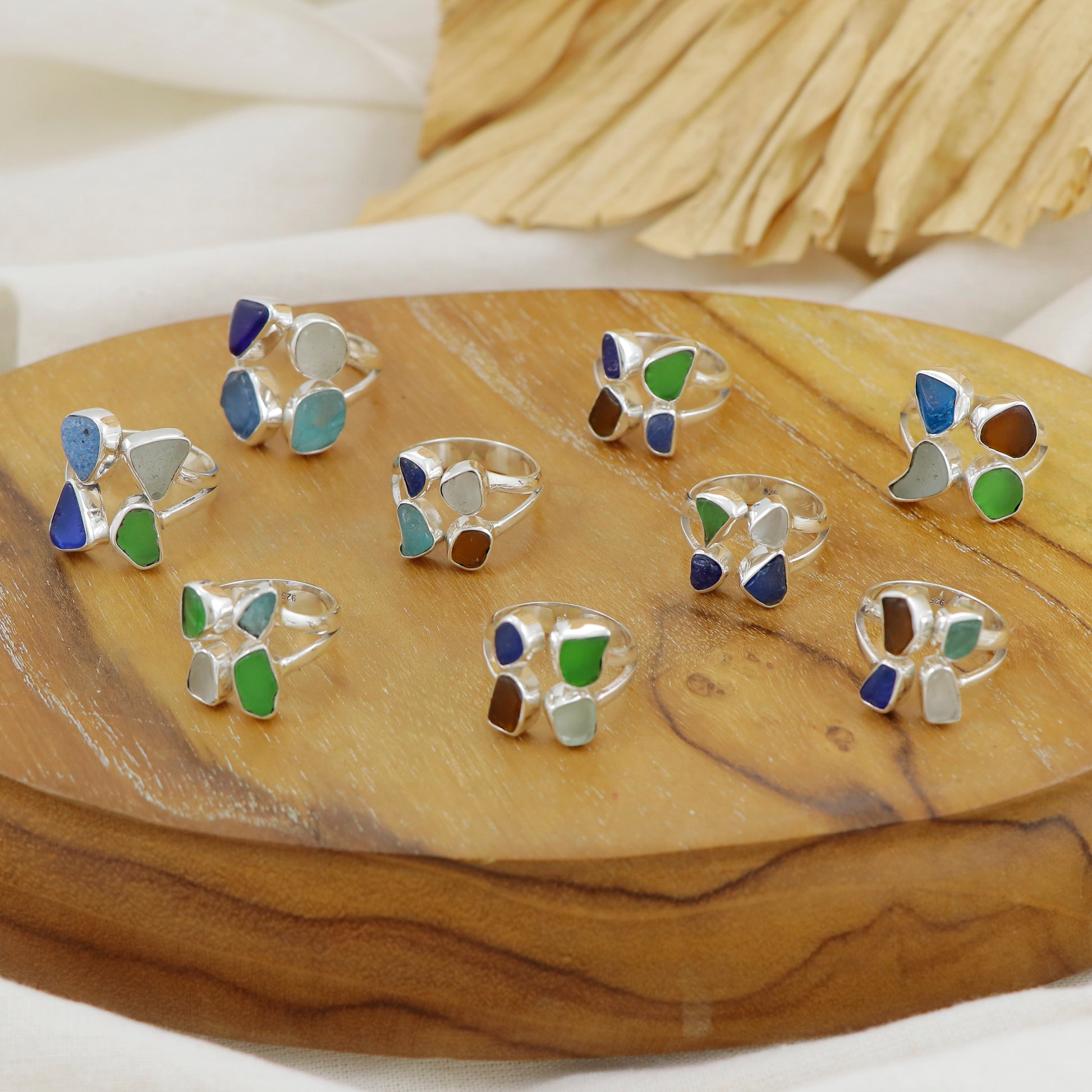 Multi-Glass Ring - Idee D'Arte Positano