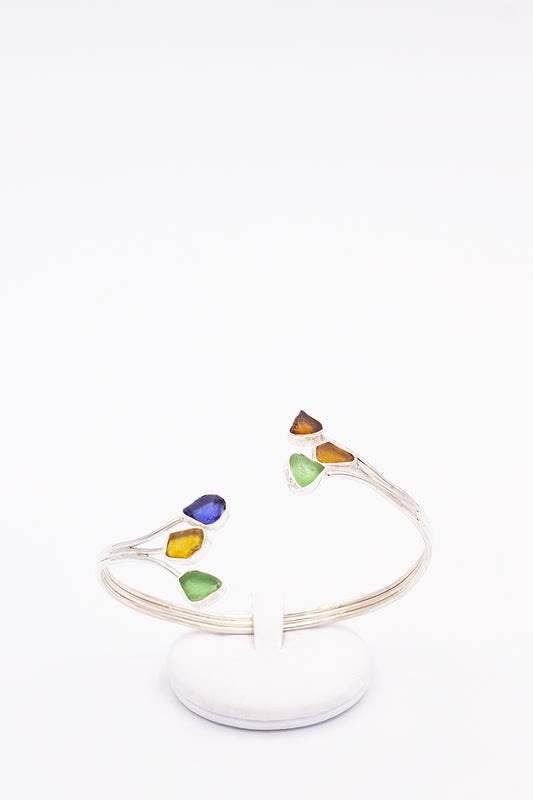 Sea Glass Flexible Bracelet - Idee D'Arte Positano