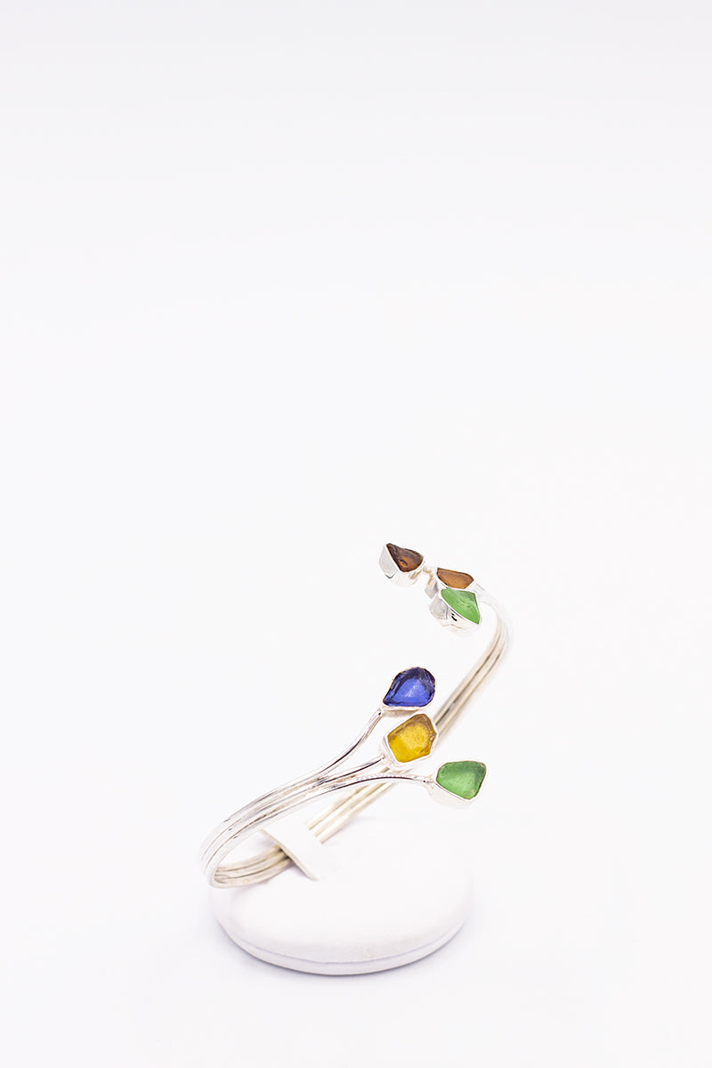 Sea Glass Flexible Bracelet - Idee D'Arte Positano