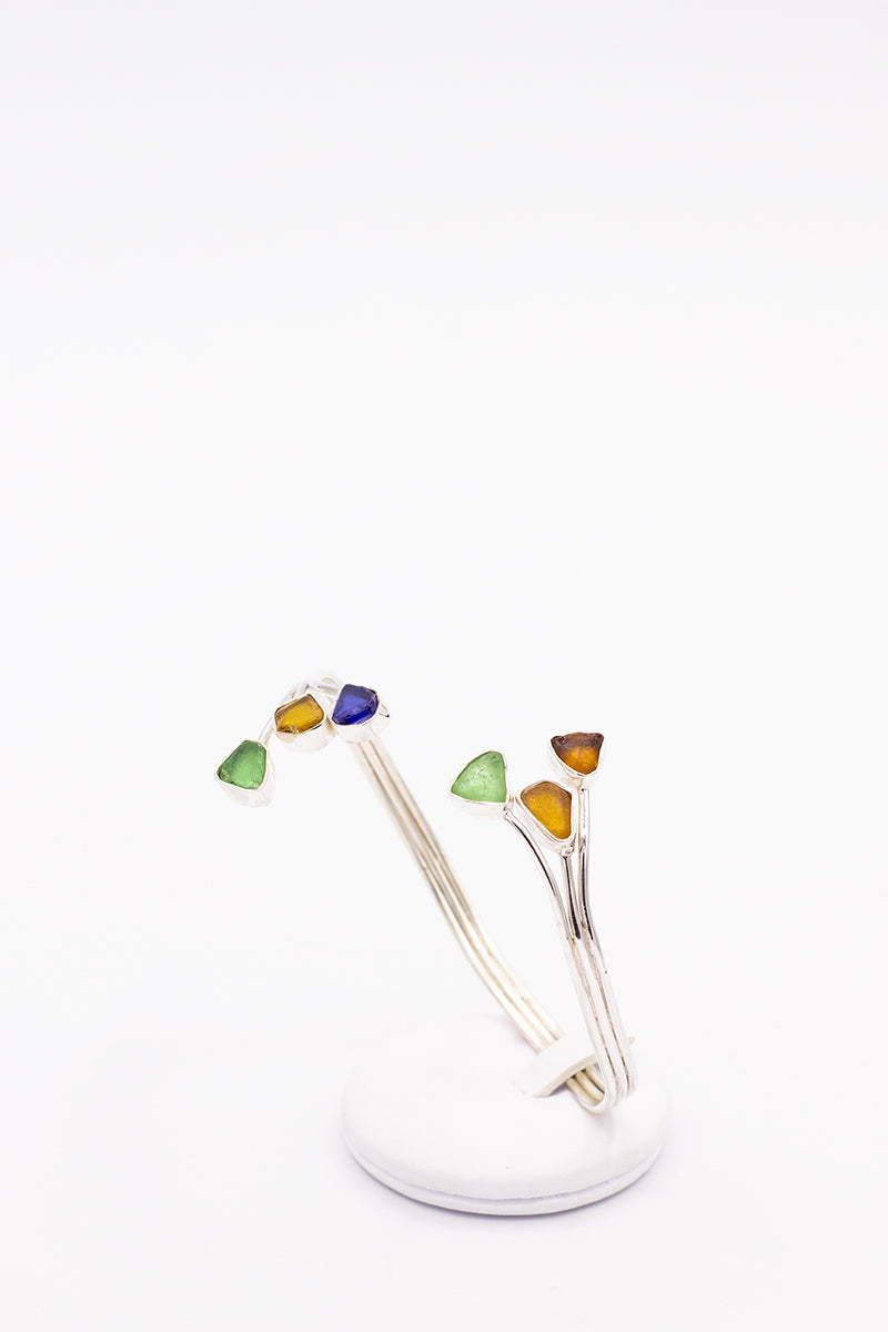 Sea Glass Flexible Bracelet - Idee D'Arte Positano