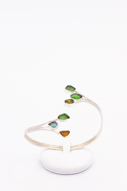 Sea Glass Flexible Bracelet - Idee D'Arte Positano