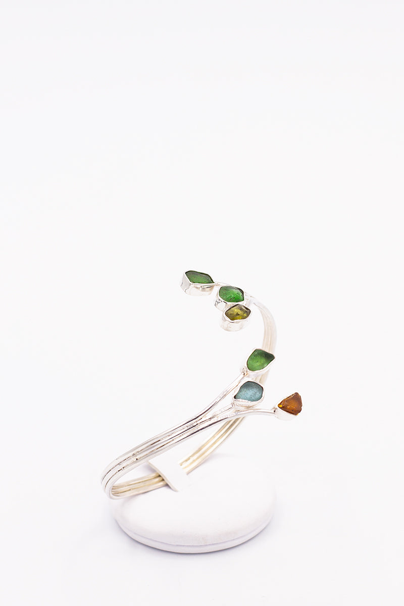 Sea Glass Flexible Bracelet - Idee D'Arte Positano