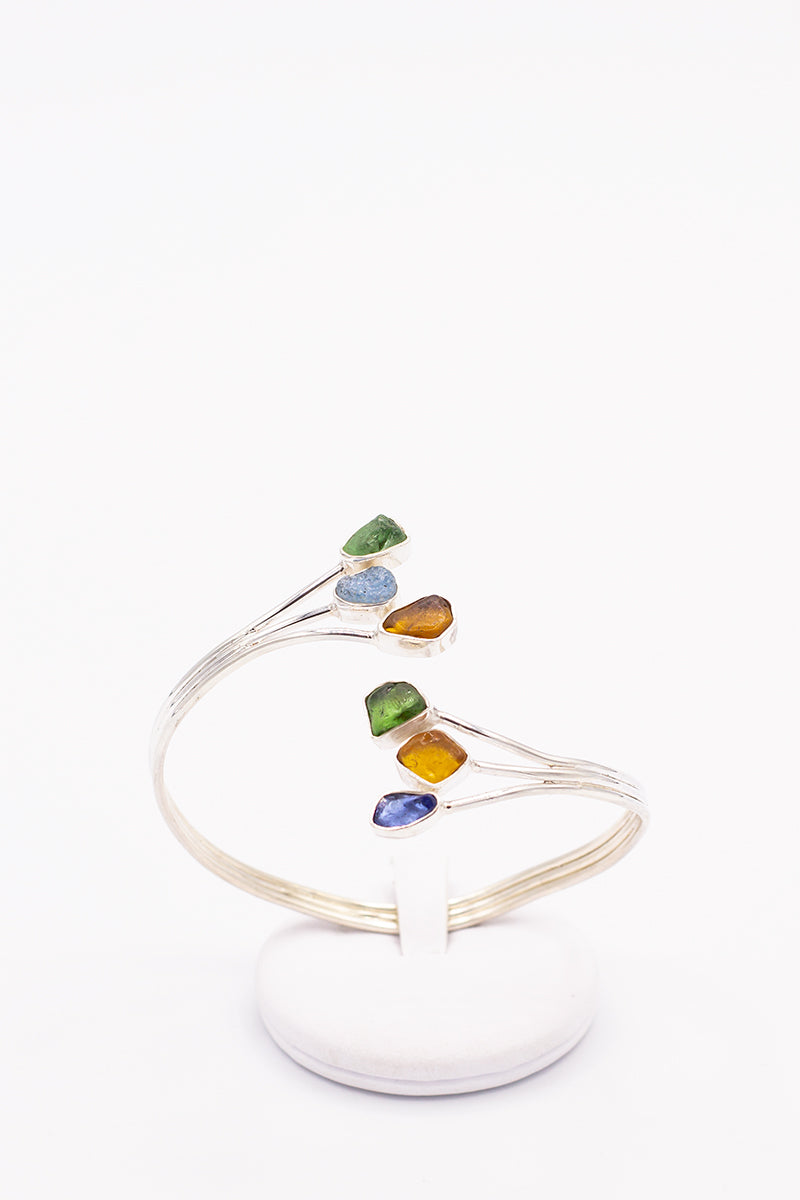 Sea Glass Flexible Bracelet - Idee D'Arte Positano