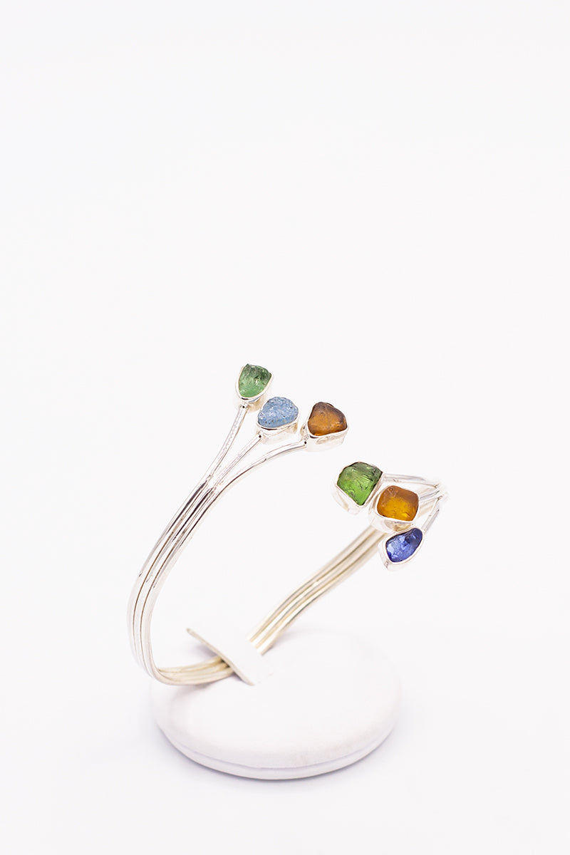 Sea Glass Flexible Bracelet - Idee D'Arte Positano