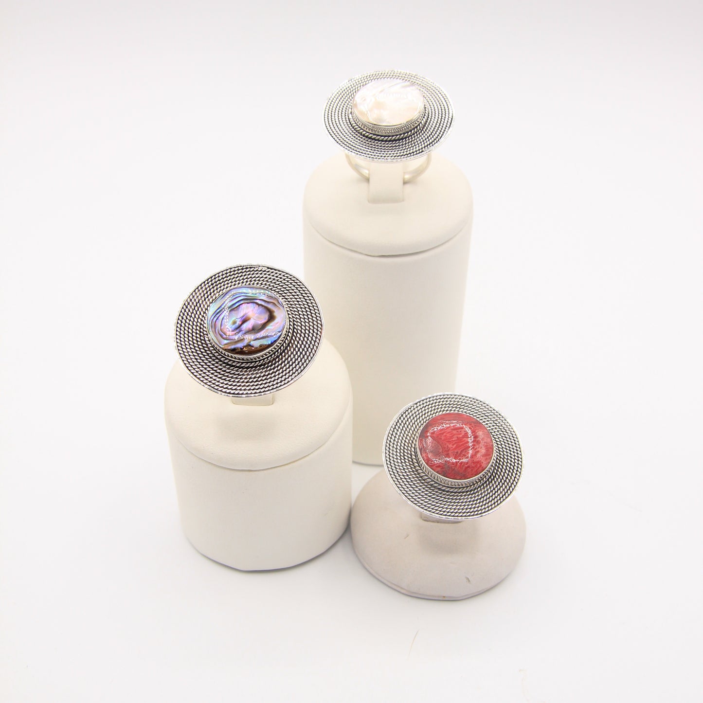 Silver disc Ring