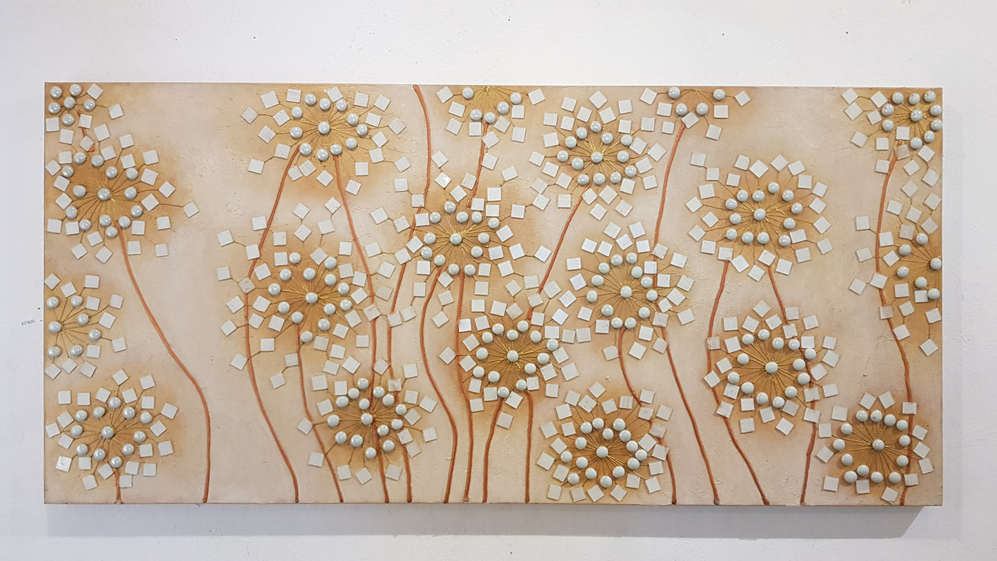 Patchwork of white flower - Idee D'Arte Positano