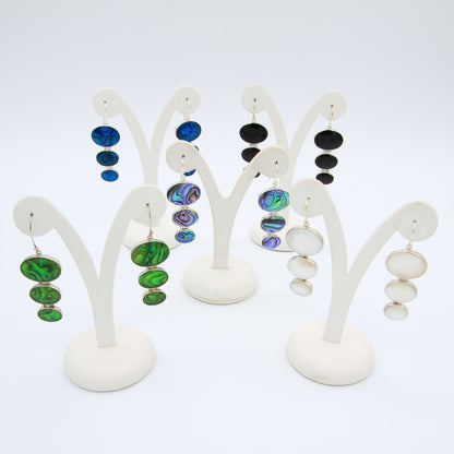 3 Ovals on Earrings - Idee D'Arte Positano