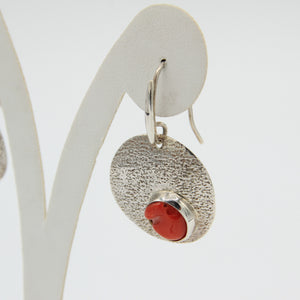 Round Silver and Coral