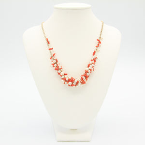 Coral and pearls