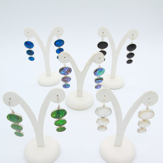 3 Ovals on Earrings - Idee D'Arte Positano