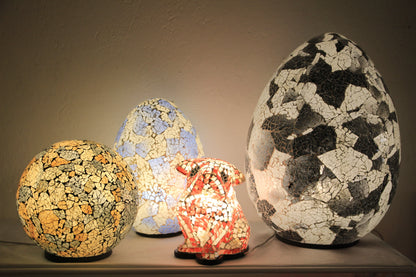 Lamp with hole