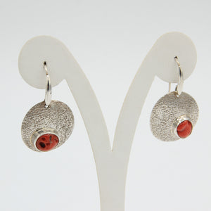 Round Silver and Coral
