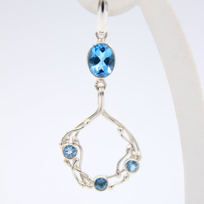 Topazio azzurro scintillante