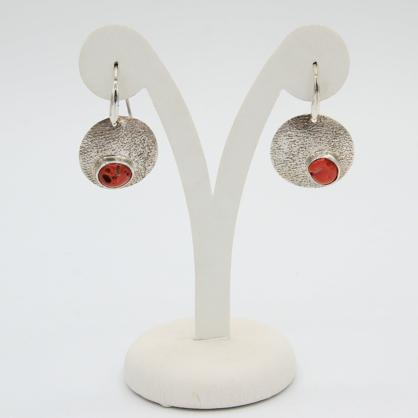 Round Silver and Coral - Idee D'Arte Positano