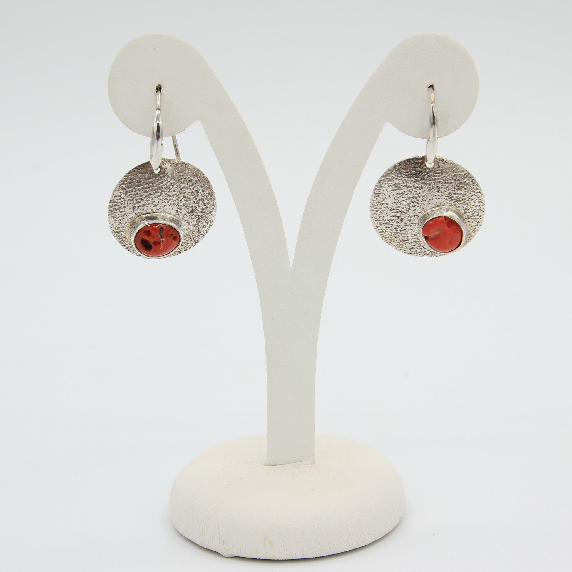 Round Silver and Coral - Idee D'Arte Positano