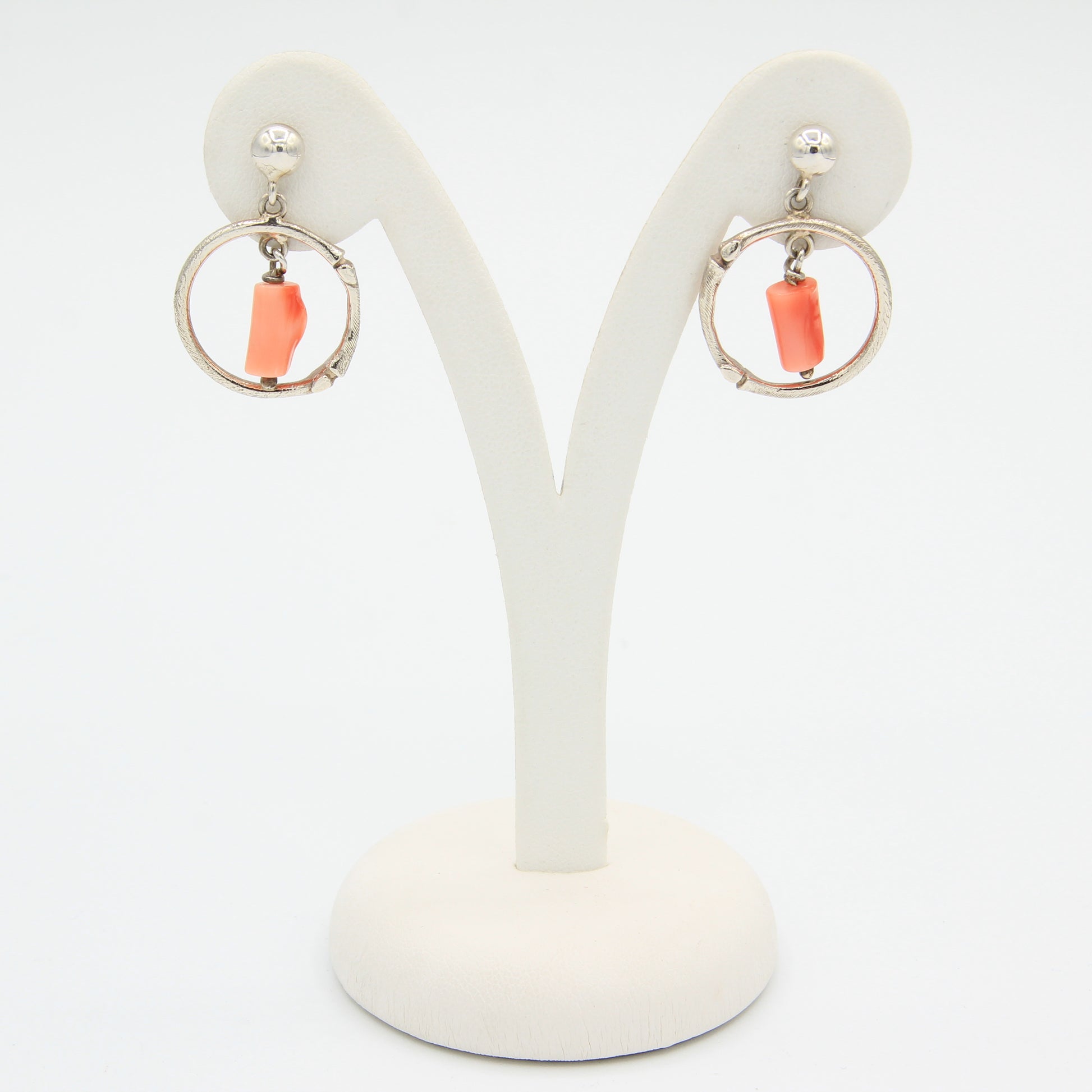 Pink Coral Earrings - Idee D'Arte Positano