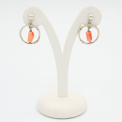Pink Coral Earrings - Idee D'Arte Positano