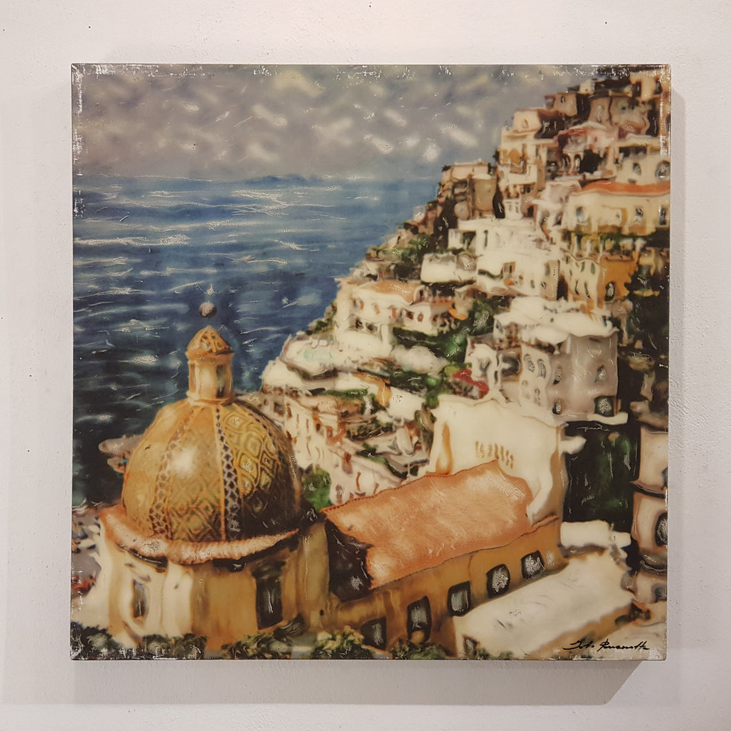 Manipulated Polaroid on Canvas