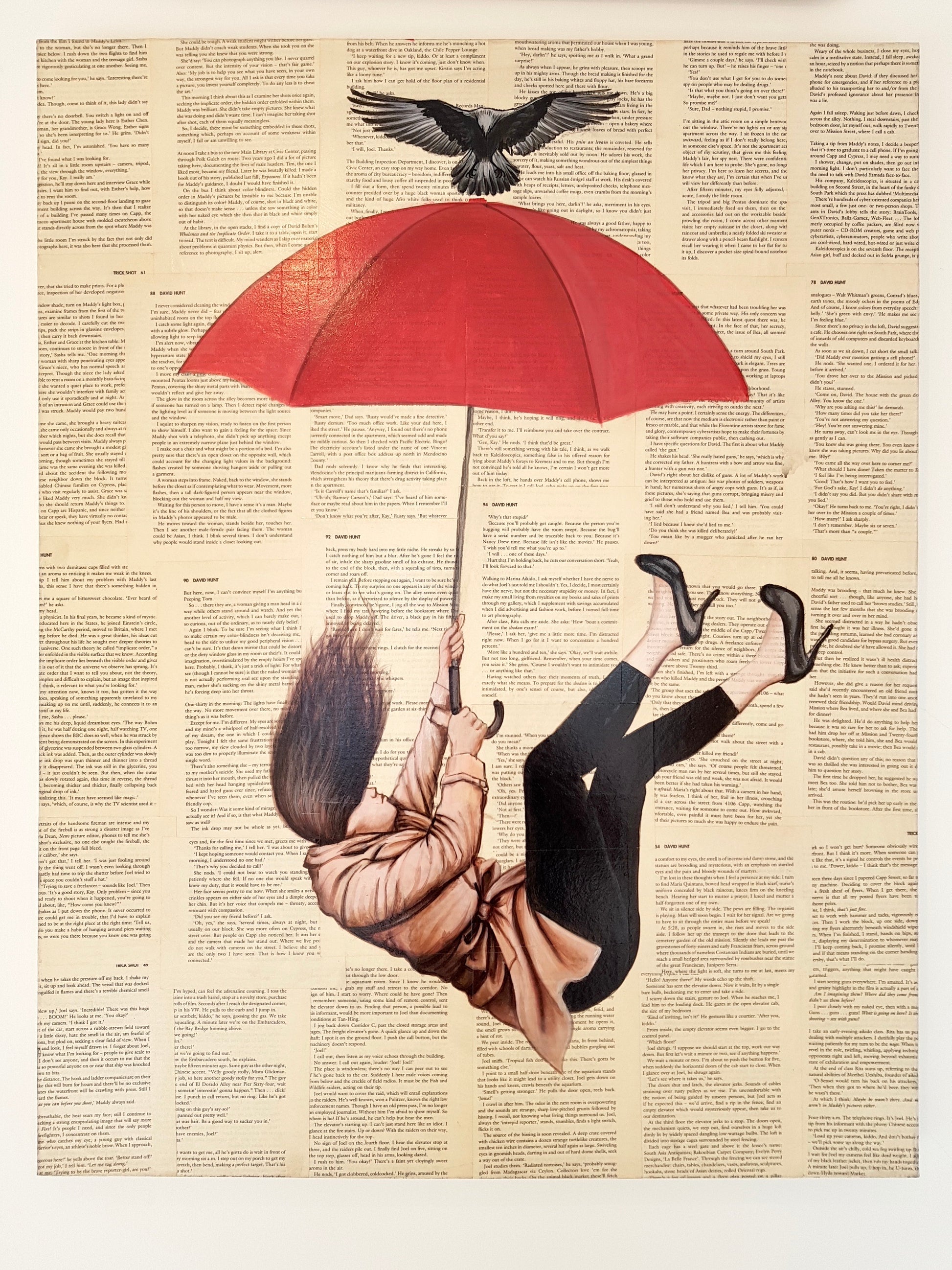 Newspaper Painting - Idee D'Arte Positano