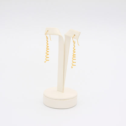 Long Small Spiral Earrings - Idee D'Arte Positano