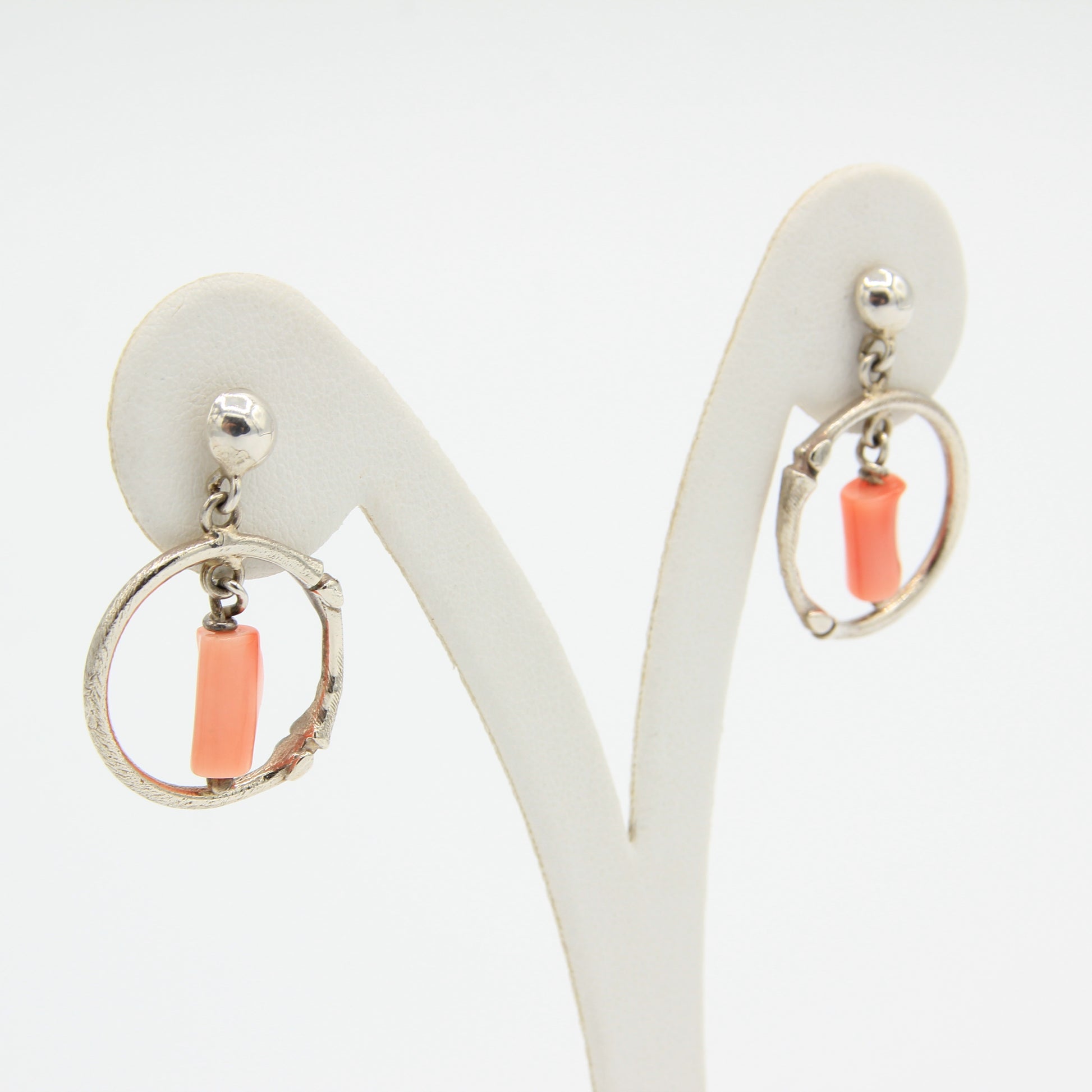 Pink Coral Earrings - Idee D'Arte Positano