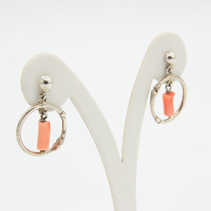 Pink Coral Earrings - Idee D'Arte Positano