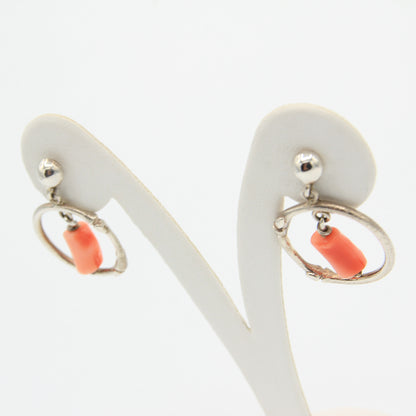 Pink Coral Earrings - Idee D'Arte Positano