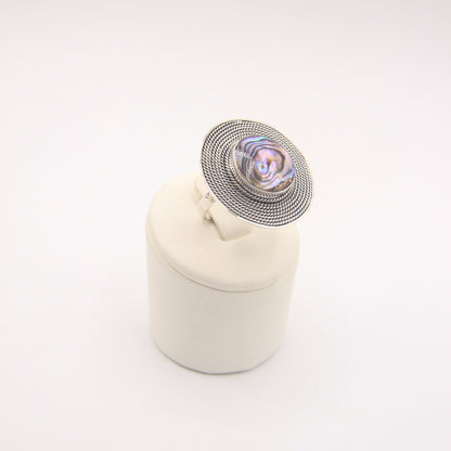 Silver disc Ring