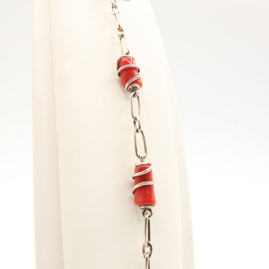 Simple coral bracelet - Idee D'Arte Positano