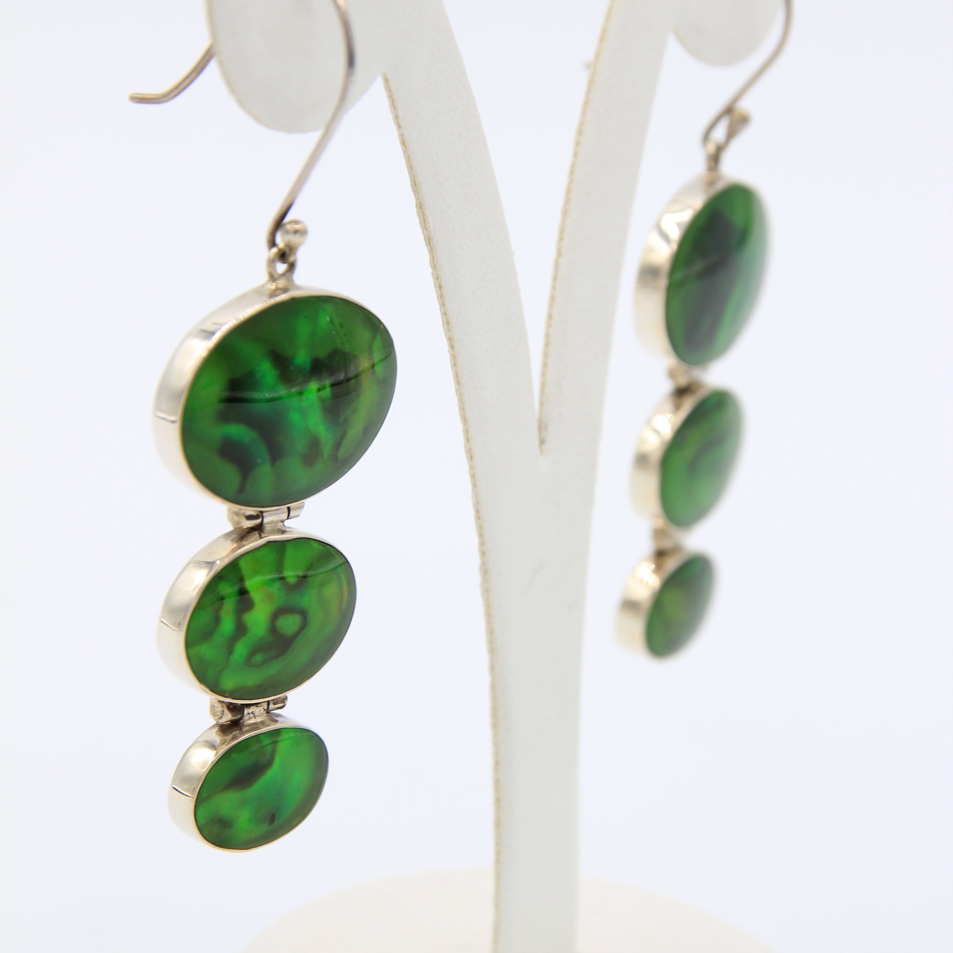 3 Ovals on Earrings - Idee D'Arte Positano