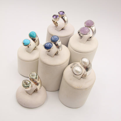 Two stone Rings - Idee D'Arte Positano