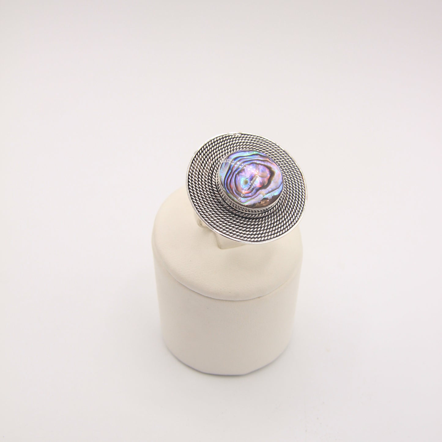 Silver disc Ring