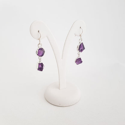 Two Minerals Stones Earrings - Idee D'Arte Positano
