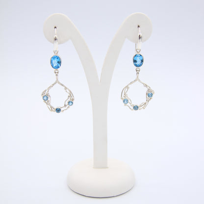 Topazio azzurro scintillante