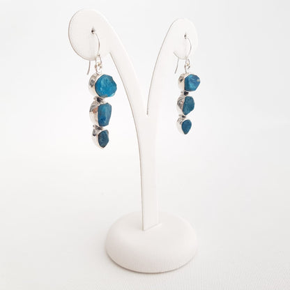 Three Minerals Stones Earrings - Idee D'Arte Positano