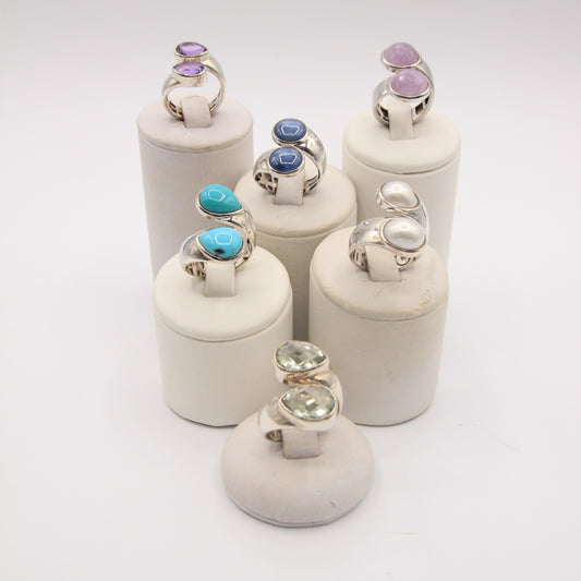 Two stone Rings - Idee D'Arte Positano