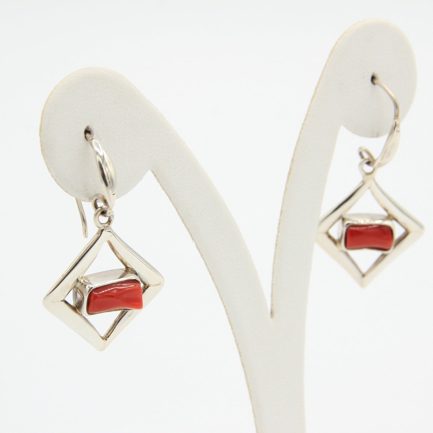 Modern Coral Earrings