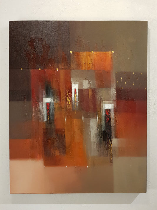 Abstract Orange - Idee D'Arte Positano