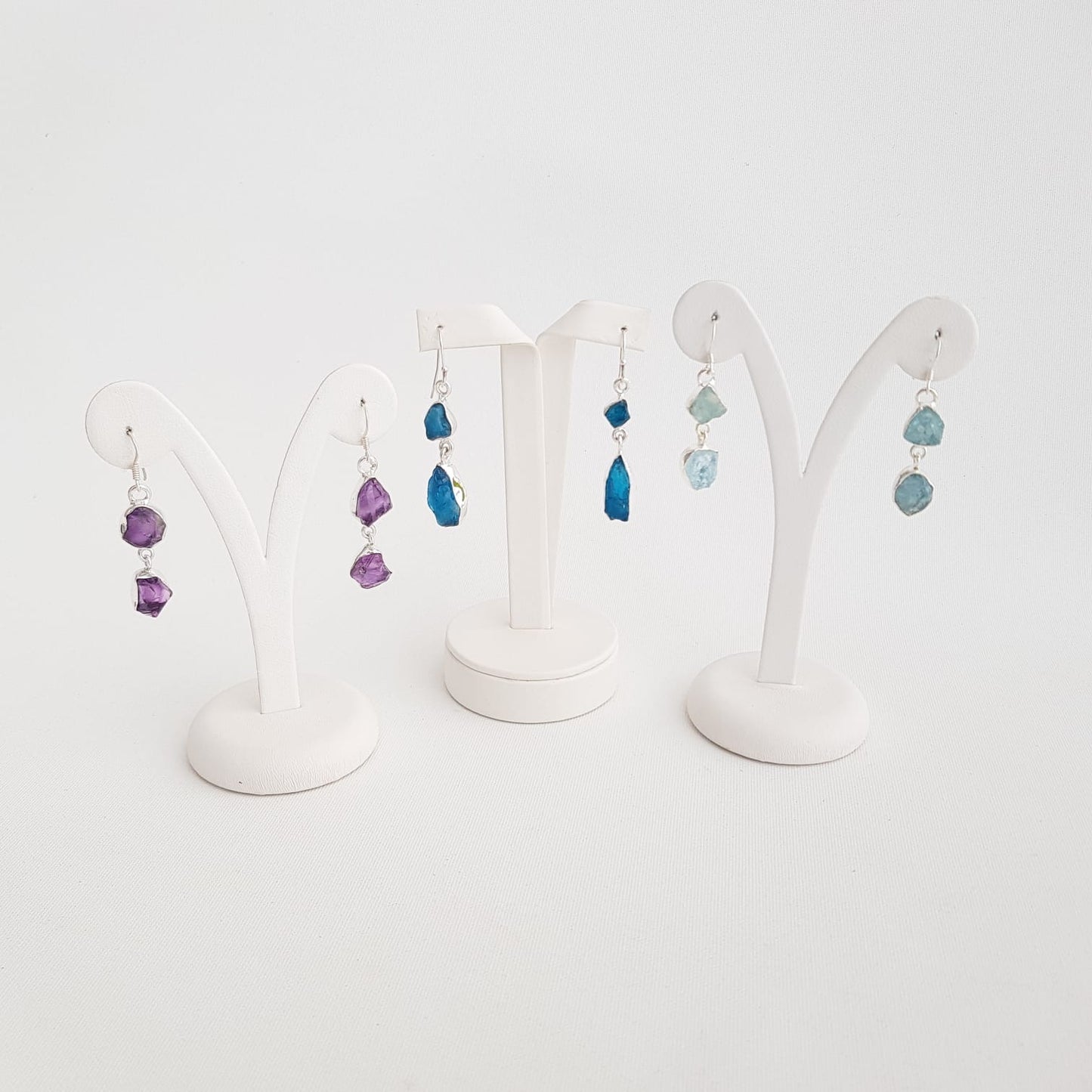 Two Minerals Stones Earrings - Idee D'Arte Positano